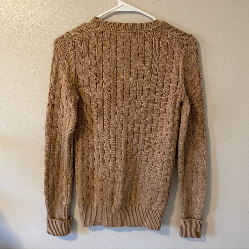 GAP Camel Cable Knit Sweater - Picture 4 of 4